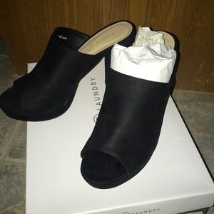 Chinese laundry mules with heel